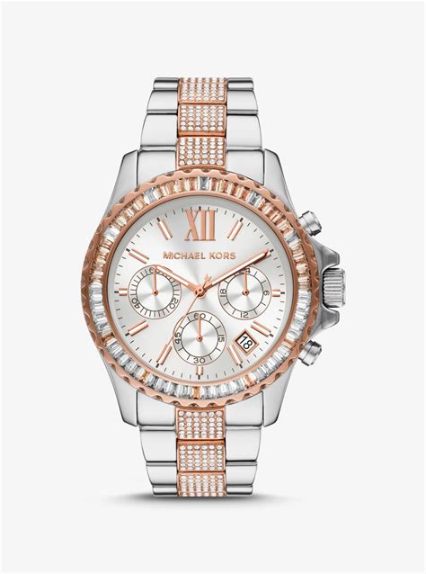 michael kors two tone watches|michael kors everest chronograph.